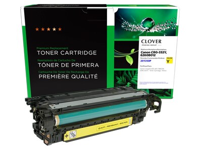 Clover Imaging Group Remanufactured Yellow Standard Yield Toner Cartridge Replacement for Canon CRG-332Y (6260B012AA)
