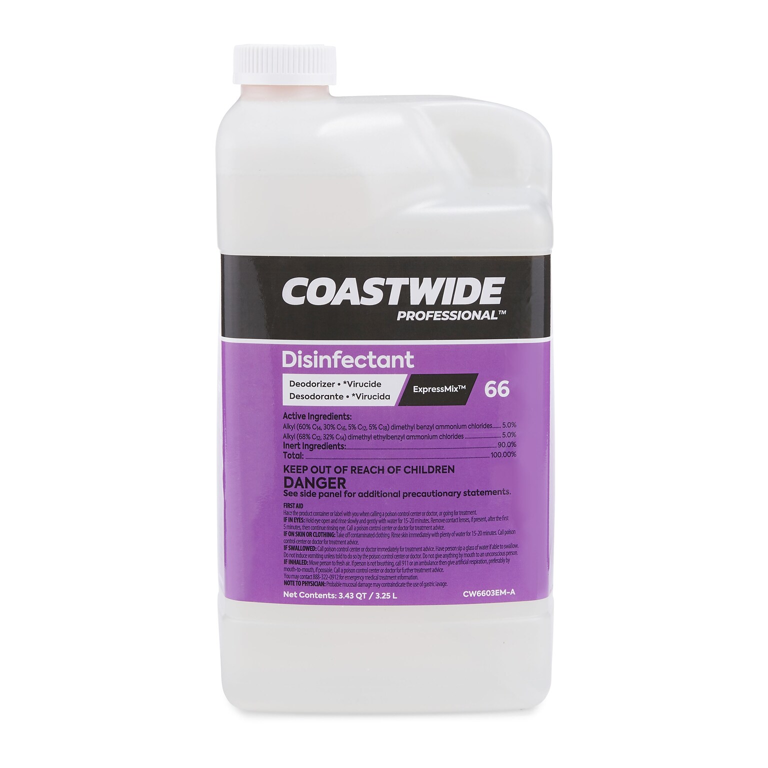 Coastwide Professional™ Disinfectant 66 Concentrate for ExpressMix, 3.25L, 2/Case