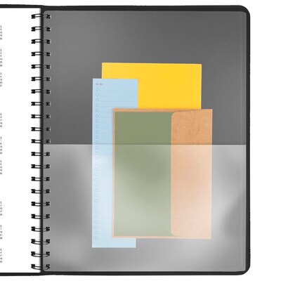 2026 AT-A-GLANCE 8.5" x 11" Daily Appointment Book, Faux Leather Cover, Black (70-222-05-26)