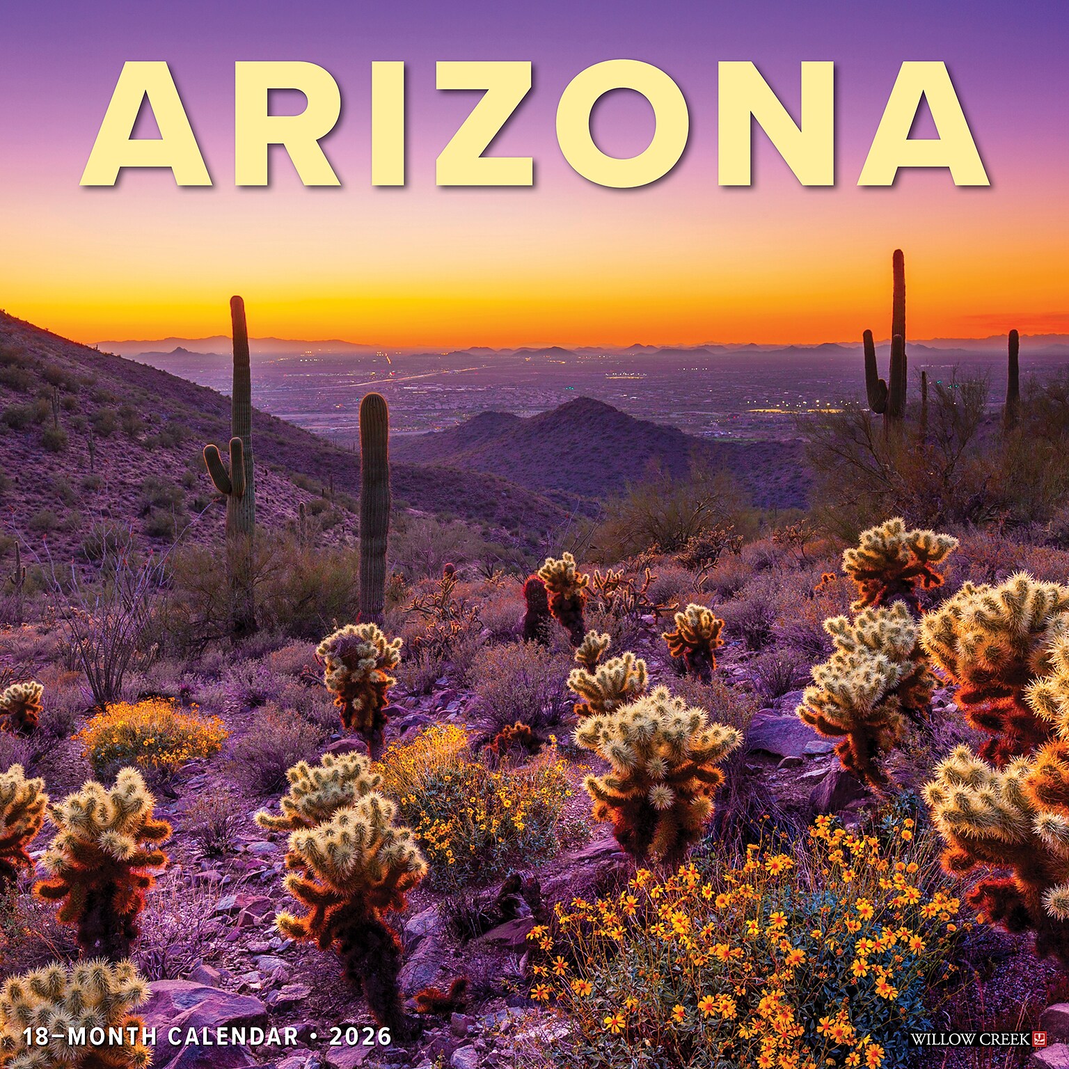 2026 Willow Creek Arizona 12 x 12 Monthly Wall Calendar (49907)
