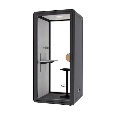 FlexiSpot NeoPod Modular Series 1-Person Privacy Booth, Black (P1FC-3B)