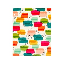 Pukka Pad Carpe Diem Rainbow Color Wash 3-Hole Punched 2-Pocket Portfolio Folders, Assorted Colors,