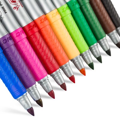 BIC Intensity Permanent Markers, Fine Tip, Assorted, 36/Pack (GXPMP361-AST)