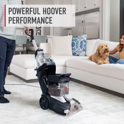 Hoover Pure Essentials Carpet Cleaning Solution, Liquid, Fresh Rain Scent, 128 oz., (AH31965)