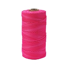 Mutual Industries Nylon Twisted Mason Twine, 0.06 x 1090 ft., Glo Pink, 4/Pack (14661-175-1090)