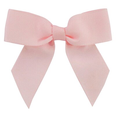 JAM Paper Grosgrain Bows, Light Pink Grosgrain, 100/pack (52640349295)