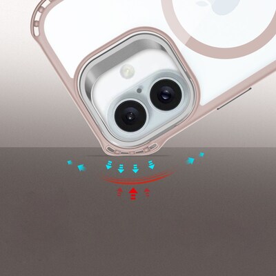 SaharaCase Venture-X MagSafe Phone Case for iPhone 16 Plus, Shock Absorbing, Desert Rose (CP00652)