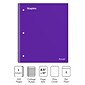 Staples Premium 1-Subject Notebook, 8.5" x 11", College Ruled, 100 Sheets, Purple (TR20954)