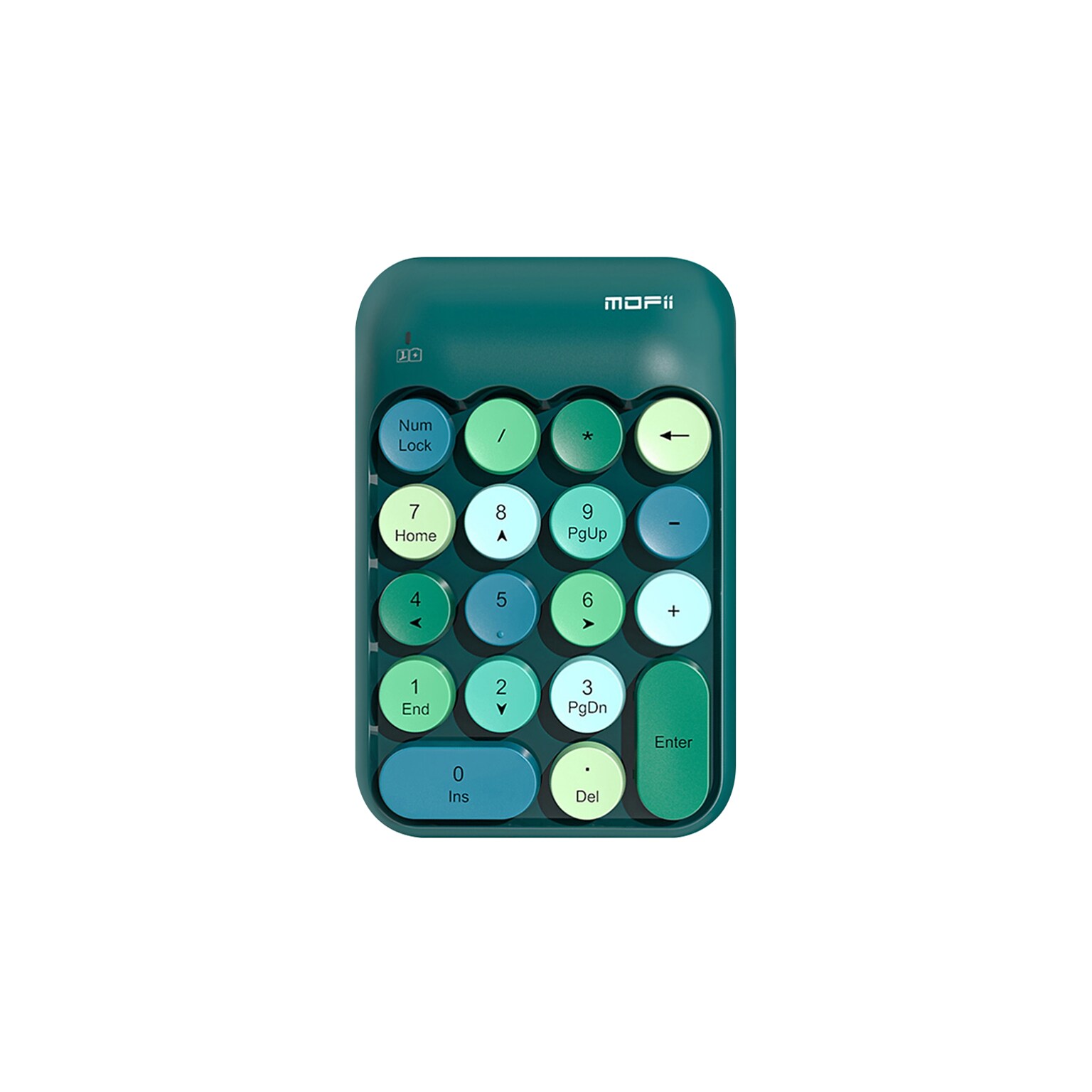SaharaCase Retro Numeric Keypad Wireless Ergonomic Number Pad, Teal Green (KB48)