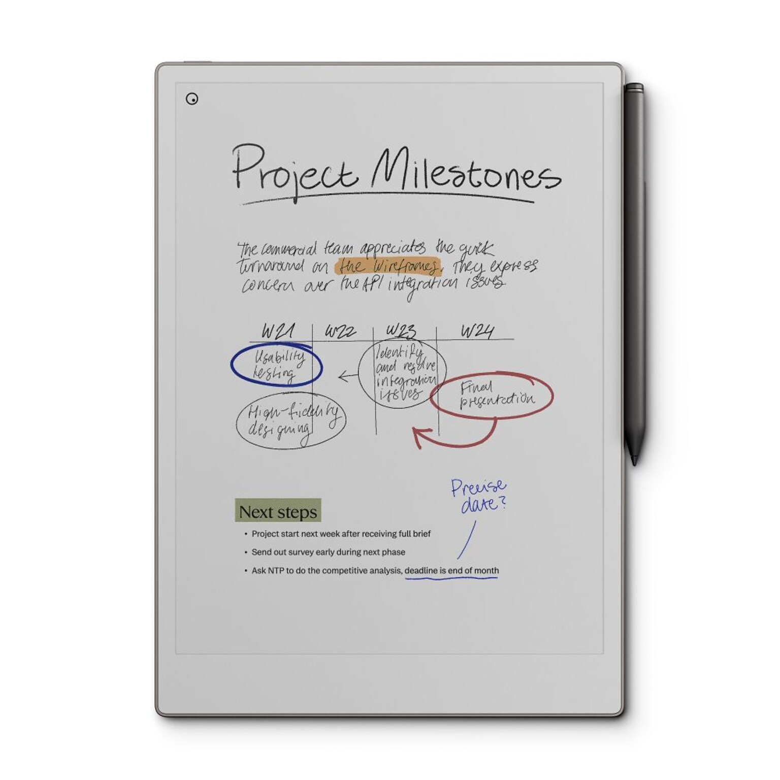 reMarkable Paper Pro 11.8 Tablet, WiFi, Linux, with Marker Plus, Gray (RM81C-1000NW)
