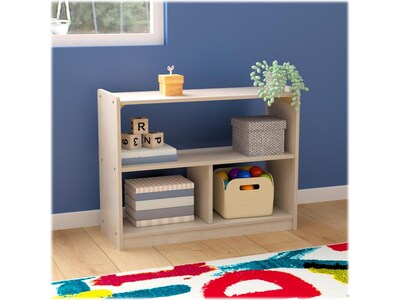 Flash Furniture Bright Beginnings 3-Section Modular Storage Unit, 24.5"H x 31.5"W x 11.75"D, Brown (MK-KE23933-GG)