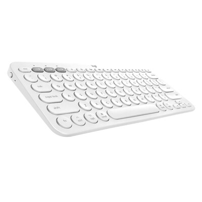 Logitech K380 Wireless Multi-Device Bluetooth Keyboard for Mac, Off-White (920-009729)