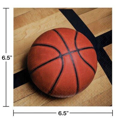 Creative Converting Basketball Paper Napkins, 48/Pack (DTC667964NAP)