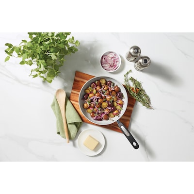 THE ROCK by Starfrit Terra Ceramic 10" Frying Pan, Gray (034743-004-0000)