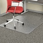 Alera Carpet Chair Mat with Lip, 45" x 53'', Low-Pile, Clear (ALEMAT4553CFPL)