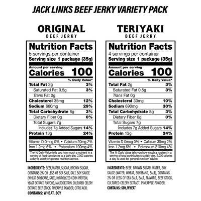 Sunchips Multigrain Chips Variety Pack & Jack Links Beef Jerky Variety Pack, 2/Pack (600-04175)