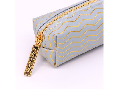 Pukka Pad Haze Faux Leather Zipper Pencil Case, Blue (9981(BE)-HZE)