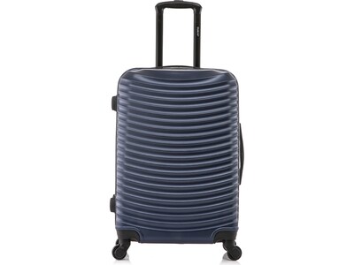 DUKAP Adly 25.39 Hardside Suitcase, 4-Wheeled Spinner, Navy Blue (DKADL00M-BLU)