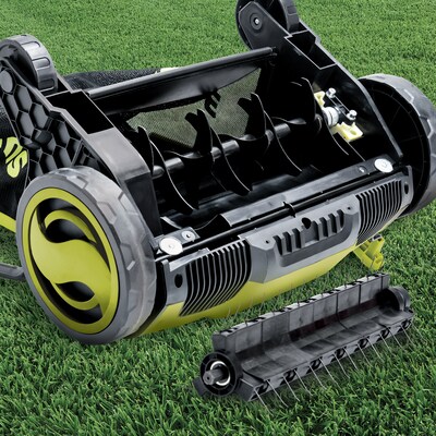 Sun Joe Electric Lawn Dethatcher & Scarifier, 12.6" W, Green (AJ798E)