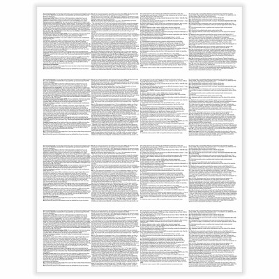 ComplyRight 2026 W-2 Blank Tax Form, 4-Up, Horizontal with Backer Instructions, Pack of 50 Forms