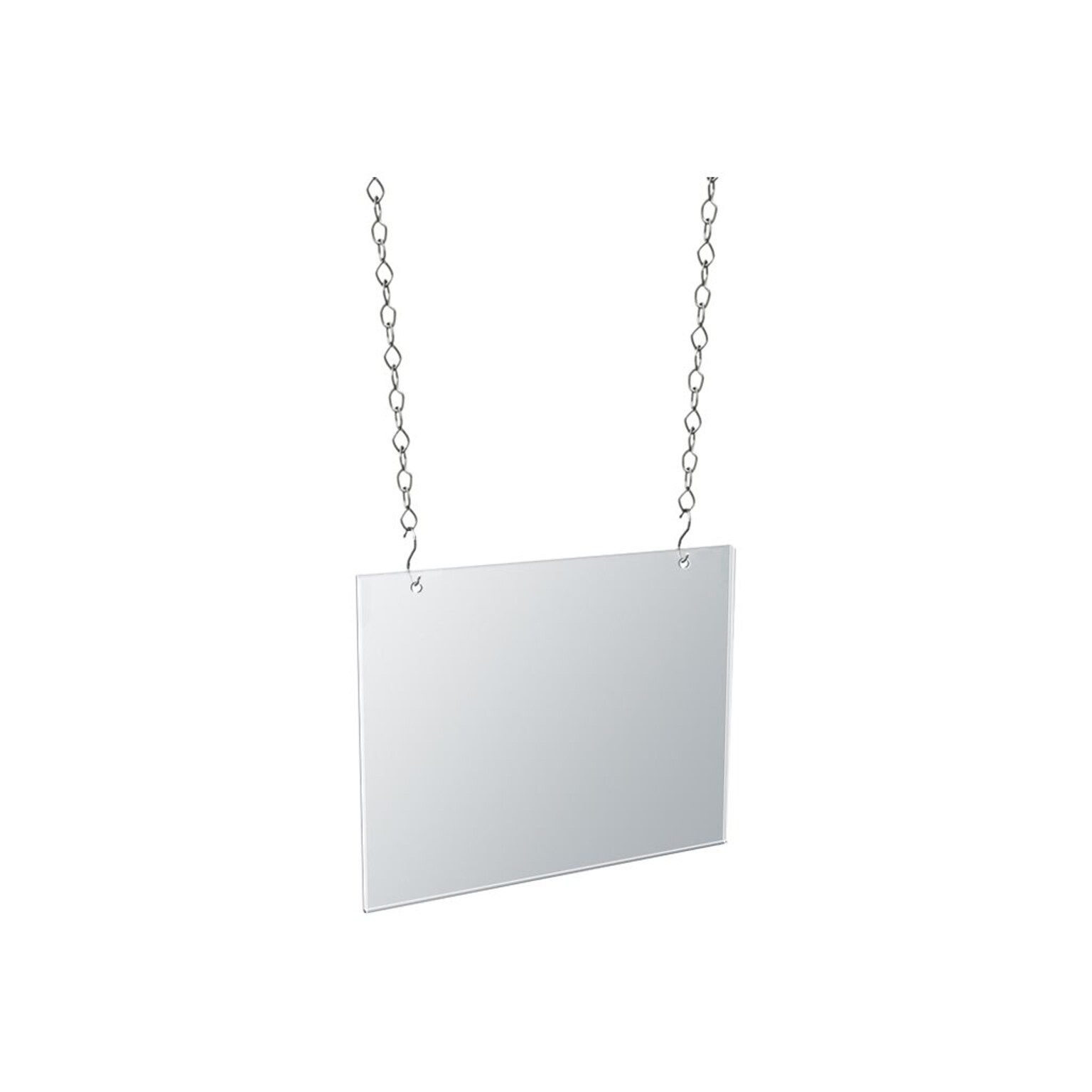 Azar Wall Hanging Sign Holder, 8.5 x 11, Clear Acrylic, 4/Pack (172714)