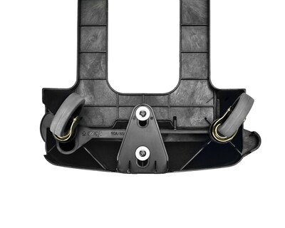 Alpine Industries Rectangular Trash Can Dolly, 200 lb. Weight Capacity, Black (477-DOLLY)