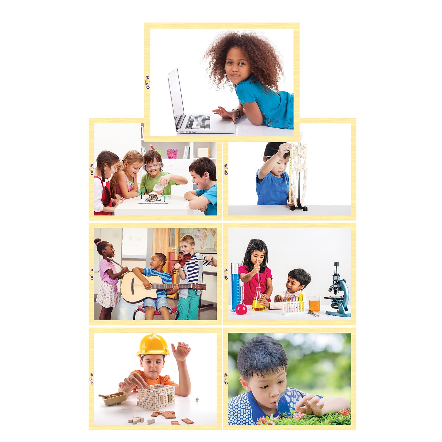 Mojo STEAM is Everything Wooden Puzzle Set, 7/Set (MJ-345406)