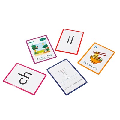 Junior Learning Rainbow Phonics Letter Sound Cards, Graphene to Phoneme (JRLRP104)
