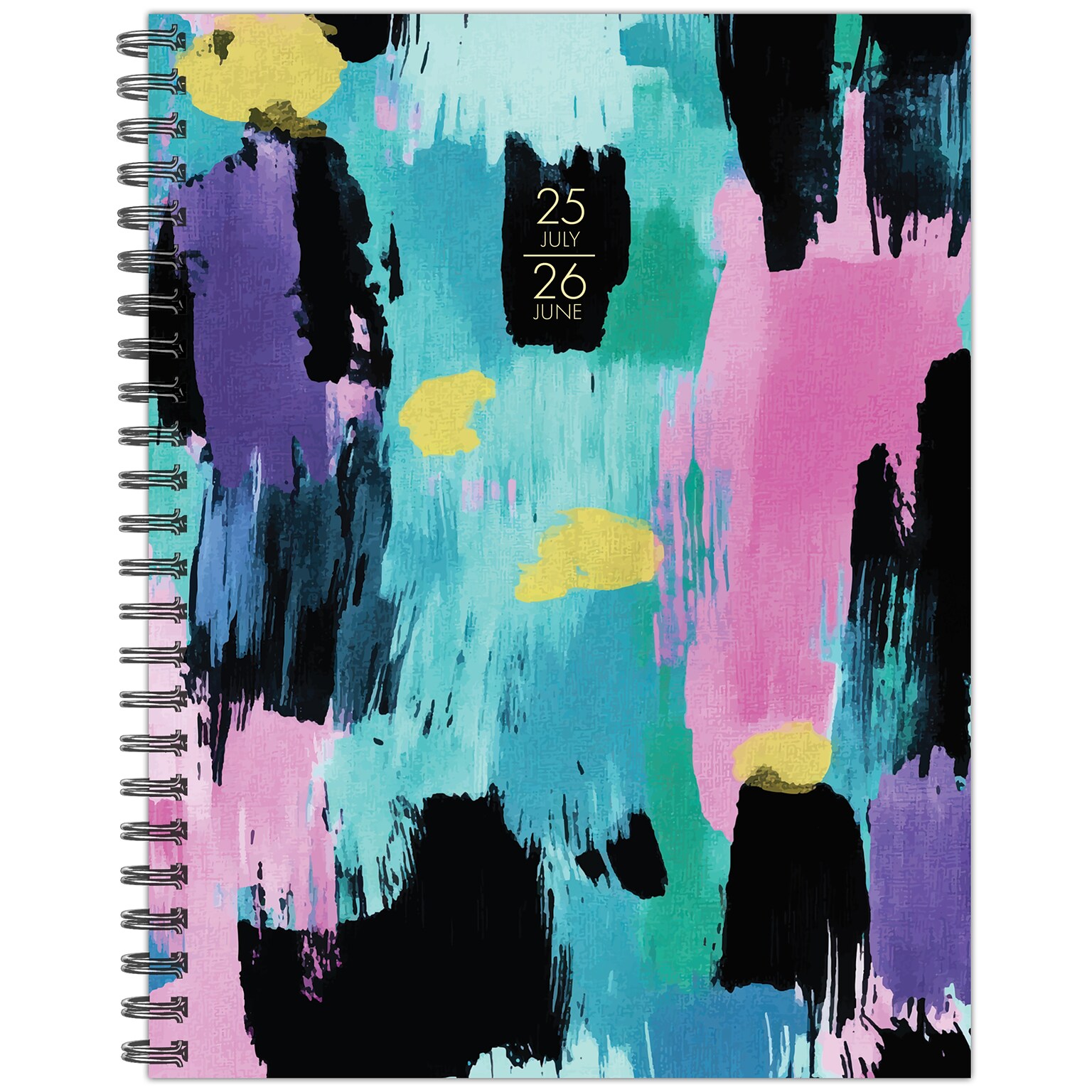 2025-2026 Willow Creek Abstract Art 8.5 x 11 Academic Year Weekly & Monthly Planner, Multicolored (56790)