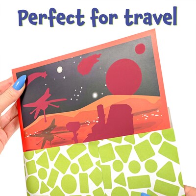 Ready 2 Learn Magic Scratch Paper, Space, 8.25" x 8.25", Multicolored, 10 Boards/Pack, 2 Packs/Bundle (CE-10154-2)