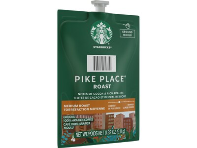 Starbucks Pike Place Roast Coffee Flavia Freshpack, Medium Roast, 38/Carton (48725)