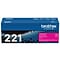Brother TN-221 Magenta Standard Yield Toner Cartridge, Print Up to 1,400 Pages (TN221M)