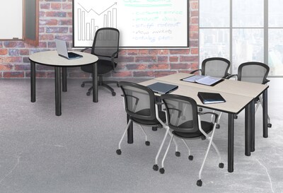 Regency Kee Training Table, 24D x 60W, Maple/Black (MT6024PLBPBK)