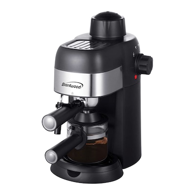 Brentwood 4-Cups Coffee & Espresso Machine, Black (BTWGA134BK)