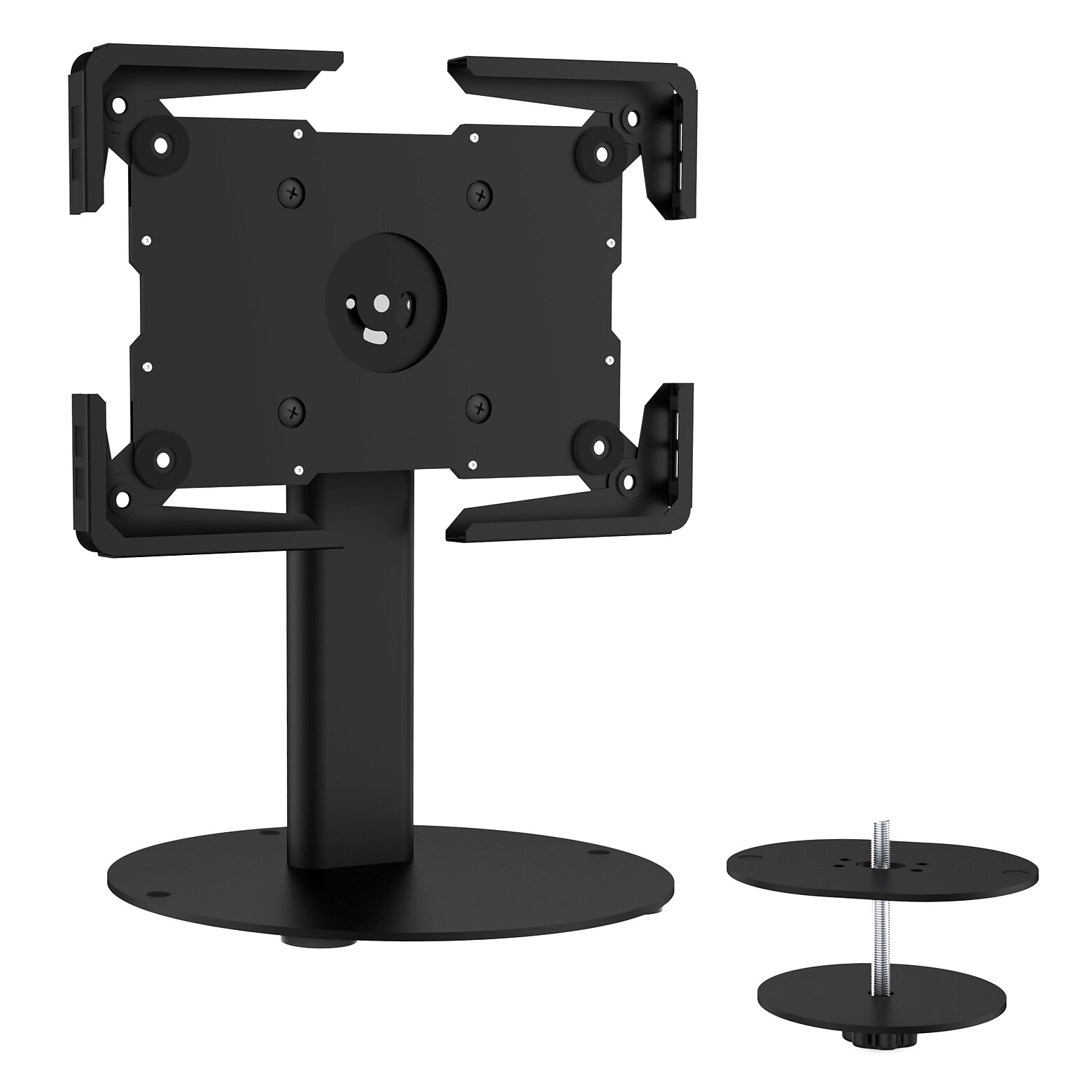 Mount-It! Adjustable Universal Tablet Countertop Stand with Tilt, for 9.7 to 13 Screens, Black (MI-3881BLK)