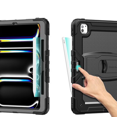 SaharaCase Raider Series Case for iPad Pro 13" (M4 2024/M5 2025), Scorpion Black (TB00385)