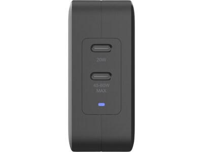 V7 USB-C AC Charger, Black  (ACUSBC65WGAN)