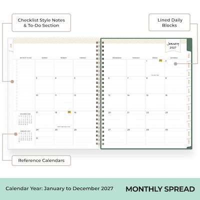 2027 Blue Sky Day Designer 7" x 9" Weekly & Monthly Planner (161682)