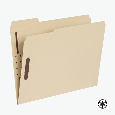 Pendaflex 100% Recycled Reinforced Classification Folder, 1-Dividers, 3/4 Expansion, Letter Size, Manila, 50/Box (24537R)