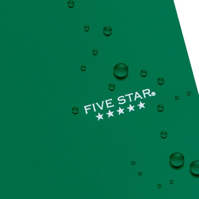 Five Star Wirebound Notebook, 1-Subject Notebook, 8.5" x 11", College Ruled, 100 Sheets, Green (72055)
