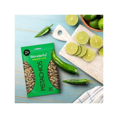 Wonderful Pistachios Salted Jalapeno Lime, 2.25 oz., 8 Bags/Box (JL0146A25M)
