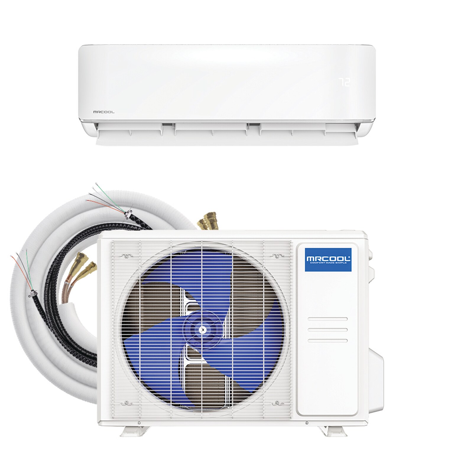 MRCOOL DIY 5th Gen 18K BTU 22.5 SEER2 Mini-Split Heat Pump w/ 25 ft. Pre-Charged Line Set R454B-230V (DIY18HPWM230D25)