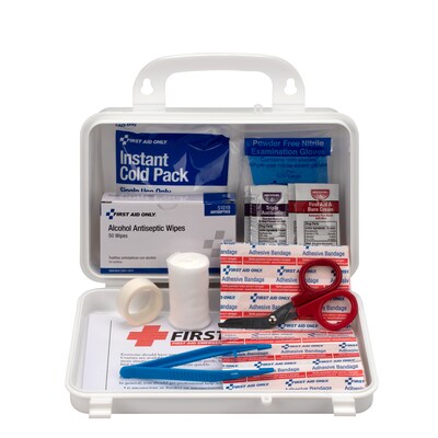 First Aid Only Plastic First Aid Kit, 25 People, 112 Pieces (25001)