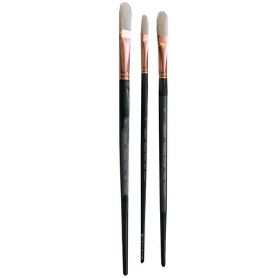 Silver Brush Natural Hog Filbert, Filbert Brush, 4/Pack (SLVGP1077)