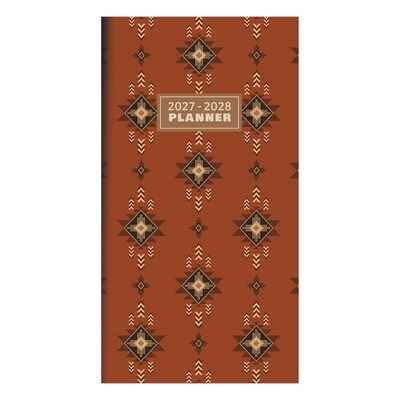 2027 TF Publishing Rusted 3.5 x 6.5  Monthly Standard Planner, Paperboard Cover, Multicolored (27-7014)