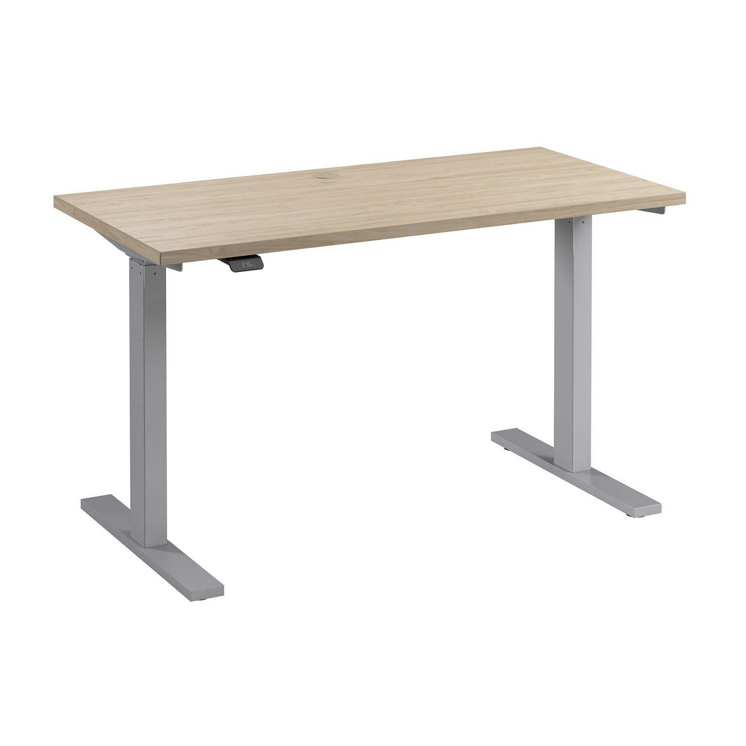 Bush Business Furniture Move 60 Series 48W Electric Adjustable Standing Desk, Natural Elm/Cool Gray Metallic (M6S4824NESK)