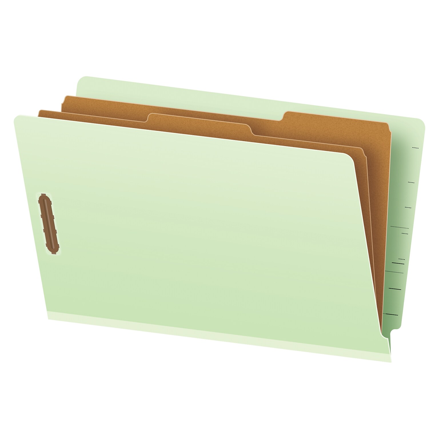 Pendaflex Reinforced Pressboard Classification Folder, 2-Dividers, 2 Expansion, Legal Size, Light Green, 10/Box (23324)