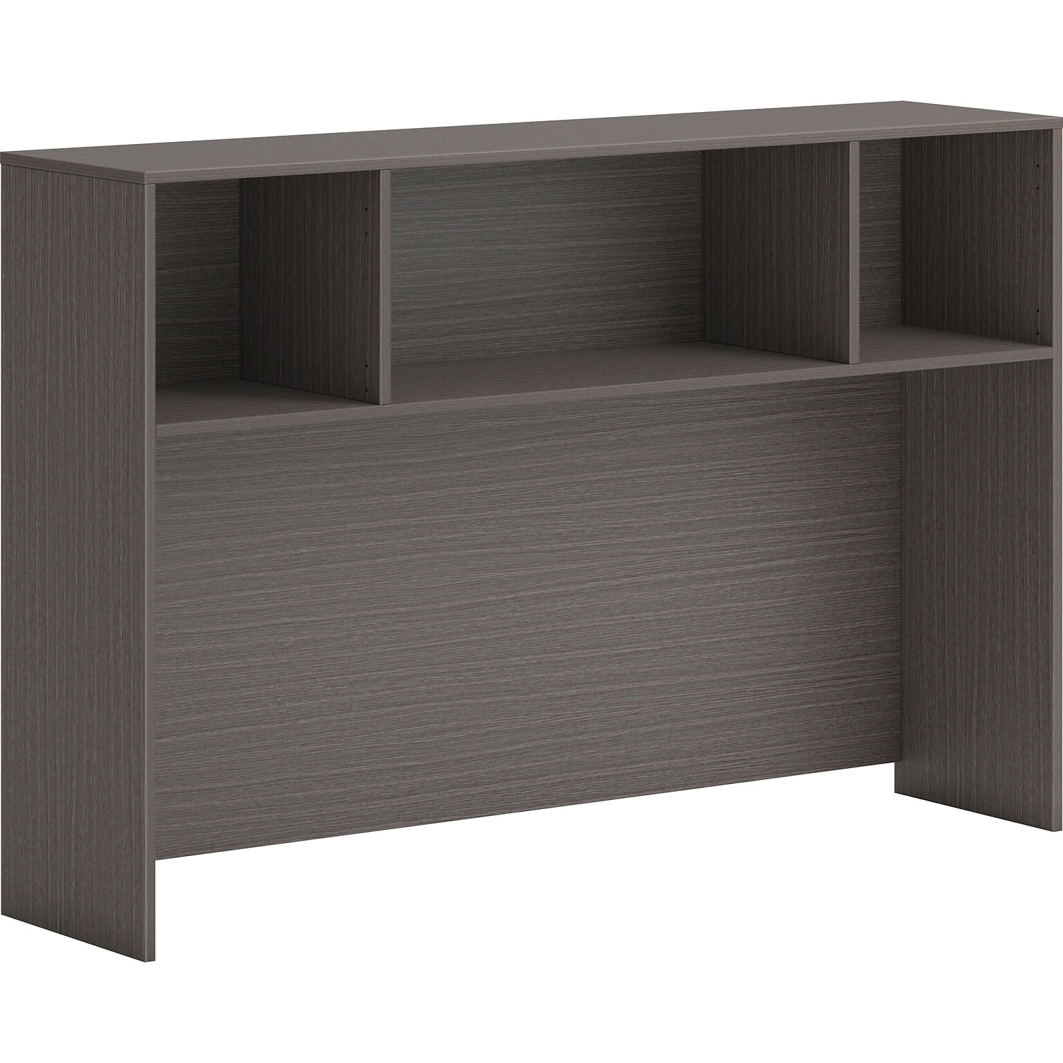 HON Mod Desk Hutch, 60W x 14D x 39.3H, Gray/Slate Teak (HONLDH60LS)