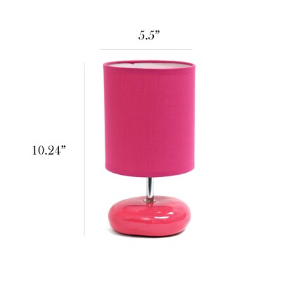 Simple Designs 10.24" LED Table Lamp, Pink (LT2005-PNK-LB)