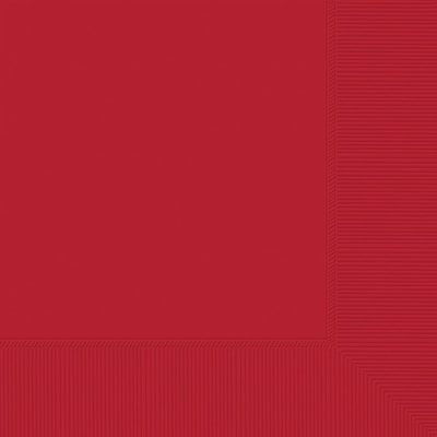 Party City Beverage Napkin, 2-Ply, Red, 40 Napkins/Pack (AM60211-40)